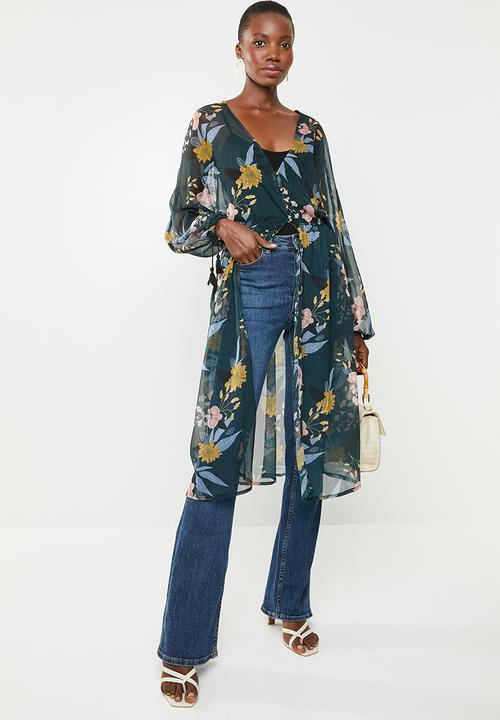 Superbalist - Maxi blouse with hi slit - multi
