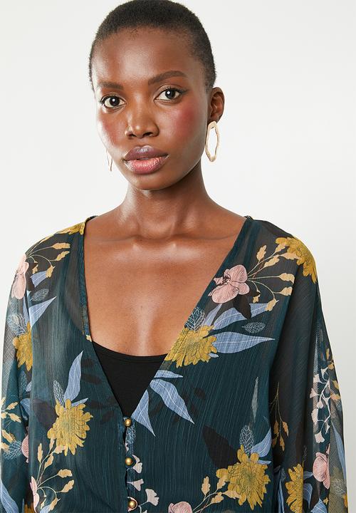 Superbalist - Maxi blouse with hi slit - multi