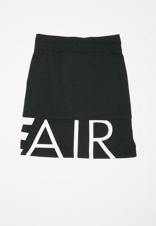 Nike - Girls filles air skirt - black & white