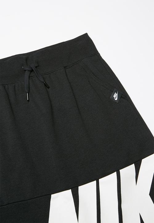 Nike - Girls filles air skirt - black & white