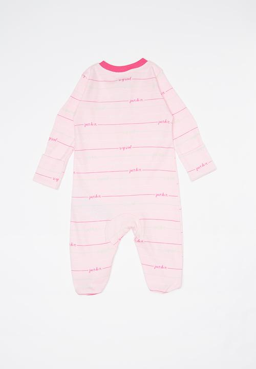 Nike - Nike girls jdi script footed coverall - pink