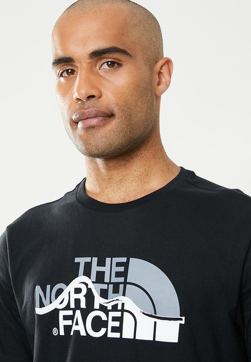 The North Face - Short sleeve mountain line tee - black