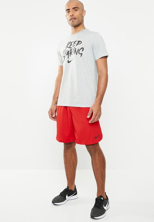 Nike - Nike dry verbiage tee - grey & black