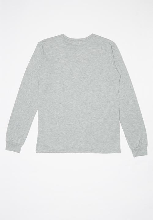 Quiksilver - Youth script long sleeve tee  - grey