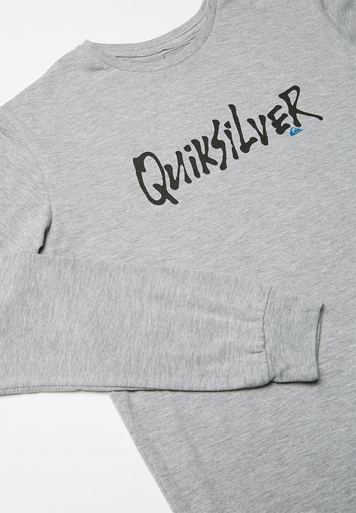 Quiksilver - Youth script long sleeve tee  - grey