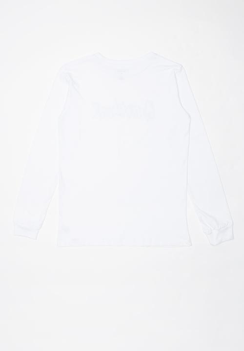 Quiksilver - Youth script long sleeve tee  - white