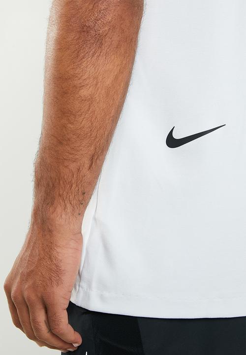 Nike - Nike tech pack short sleeve top - white & blue
