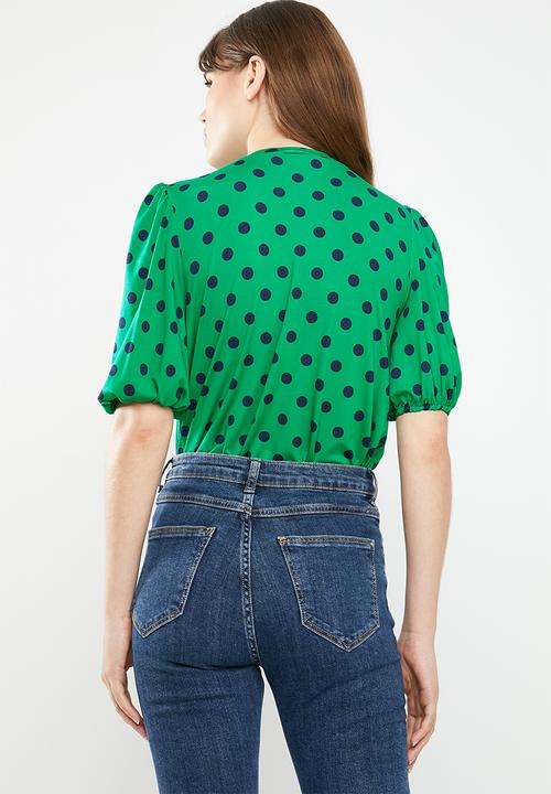 STYLE REPUBLIC - Volume sleeve tee - green