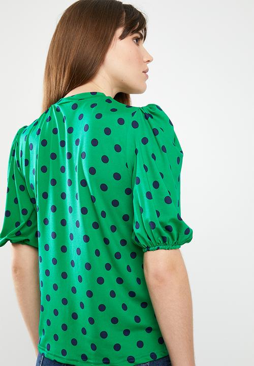 STYLE REPUBLIC - Volume sleeve tee - green