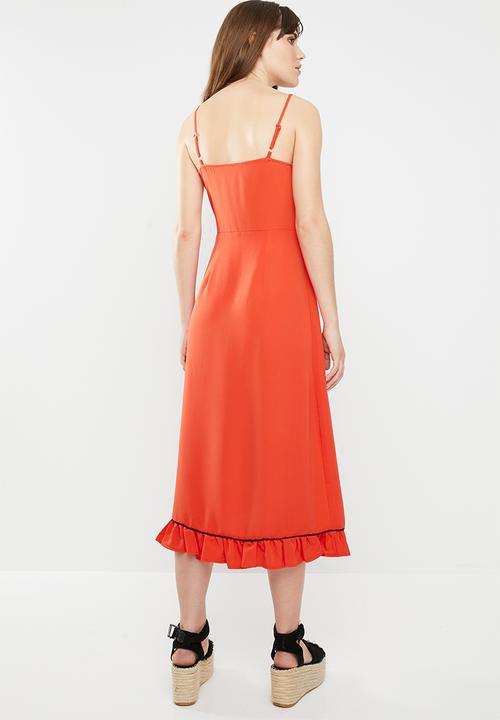 STYLE REPUBLIC - Summer wrap dress - orange