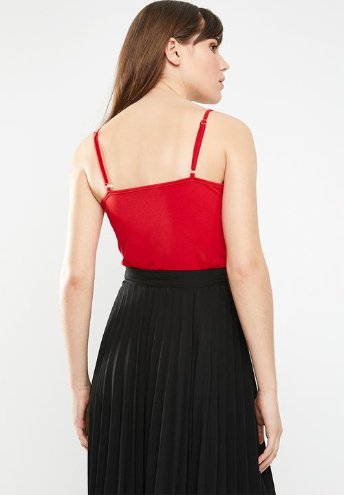 c(inch) - Sweetheart bodysuit - red