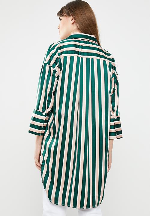 STYLE REPUBLIC - Oversized shirt - pale pink & green