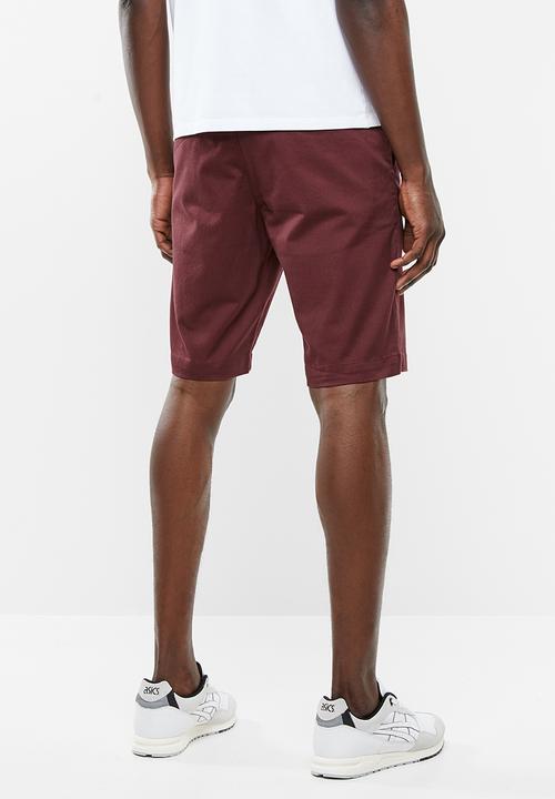 RVCA - Weekend stretch shorts - burgundy