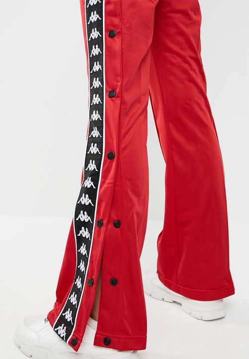 KAPPA - Banda snap pants - red & black