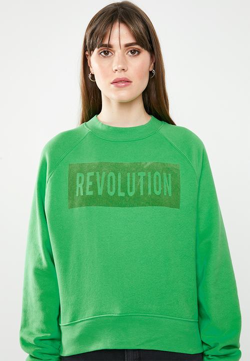 ONLY - Lotta longleeve o-neck sweat - green