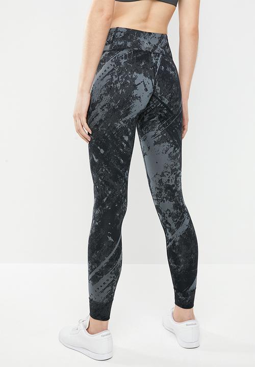 Reebok - Luxbold jacquard tight - black & grey 