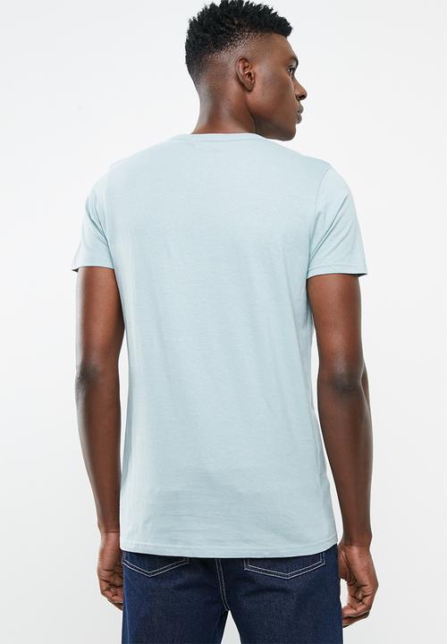 Brave Soul - Falcon crew neck tee - blue