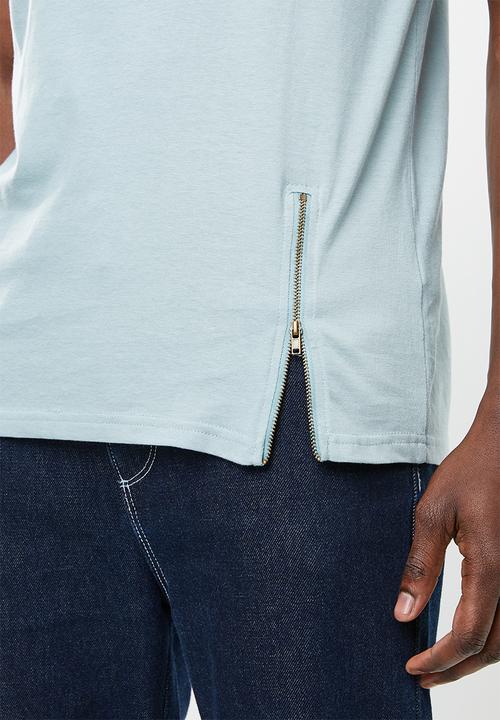 Brave Soul - Falcon crew neck tee - blue