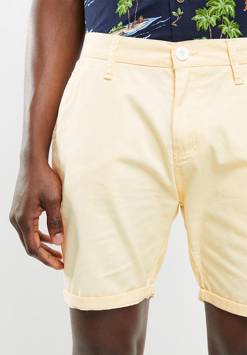 Brave Soul - Smith shorts - yellow