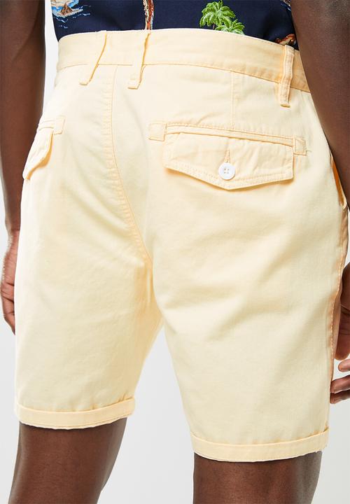 Brave Soul - Smith shorts - yellow