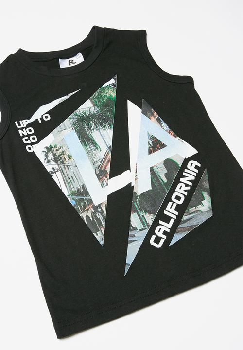 Rebel Republic - Printed vest - black