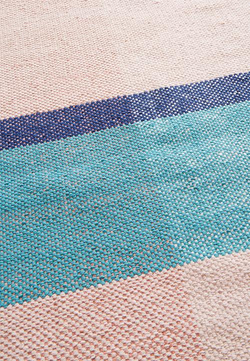 Sixth Floor - Basil colour block woven runner - multi