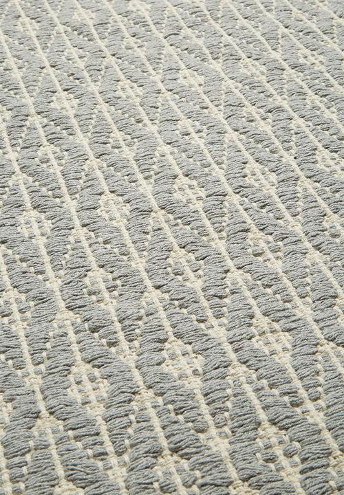 Sixth Floor - Shiloh cotton woven rug - grey