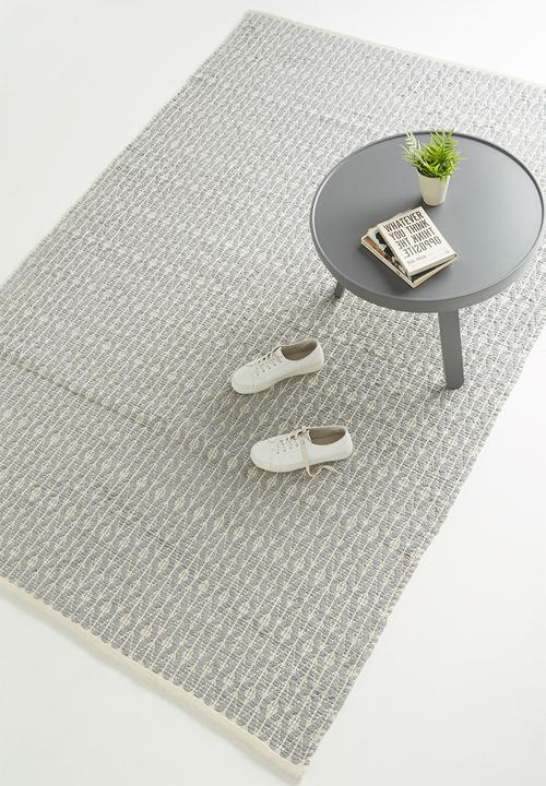Sixth Floor - Shiloh cotton woven rug - grey