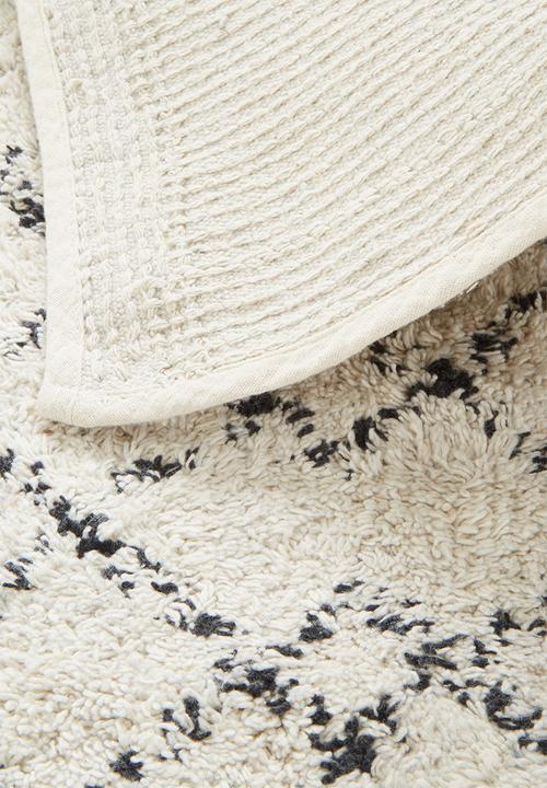 Sixth Floor - Ivy cotton tufted bath mat - cream