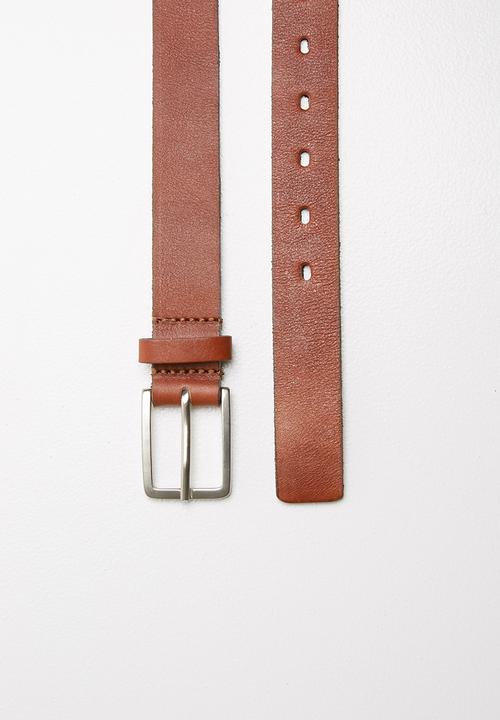 Superbalist - Smart belt with stitch detail - tan