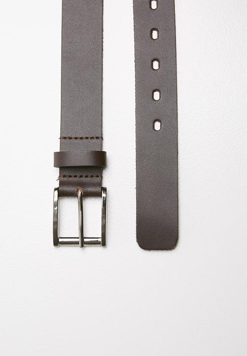Superbalist - Contrasting stitch belt - brown