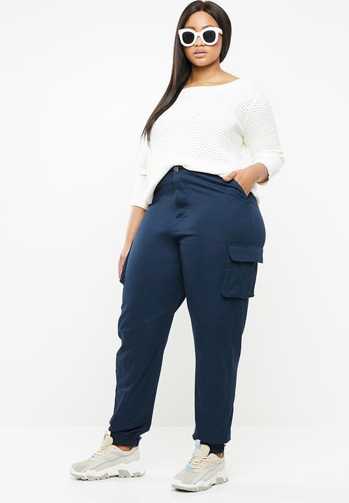 Missguided - Combat trousers - navy