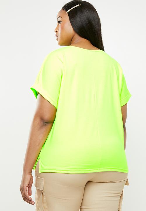 Superbalist - Turn-up sleeve t-shirt - Lumo