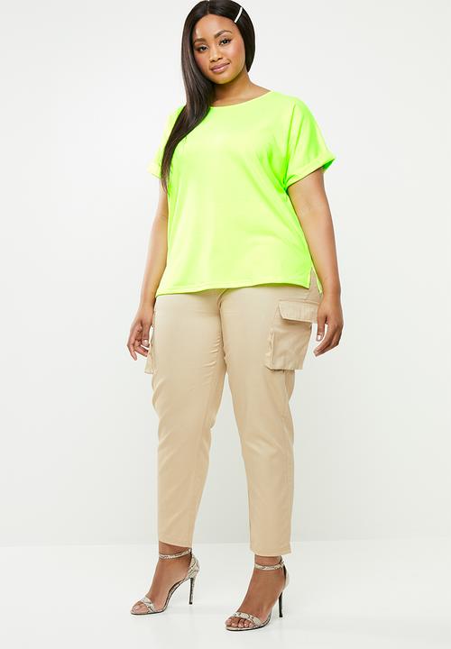 Superbalist - Turn-up sleeve t-shirt - Lumo