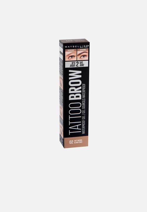 Maybelline - Brow tattoo waterproof gel - soft brown