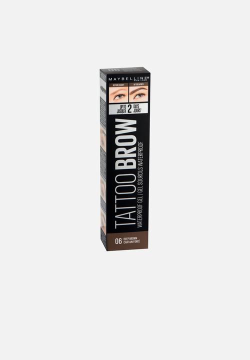 Maybelline - Brow Tattoo Waterproof Gel - Deep Brown