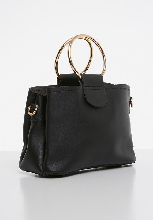 Superbalist - Double ring handle bag - black