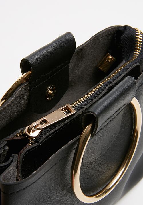 Superbalist - Double ring handle bag - black