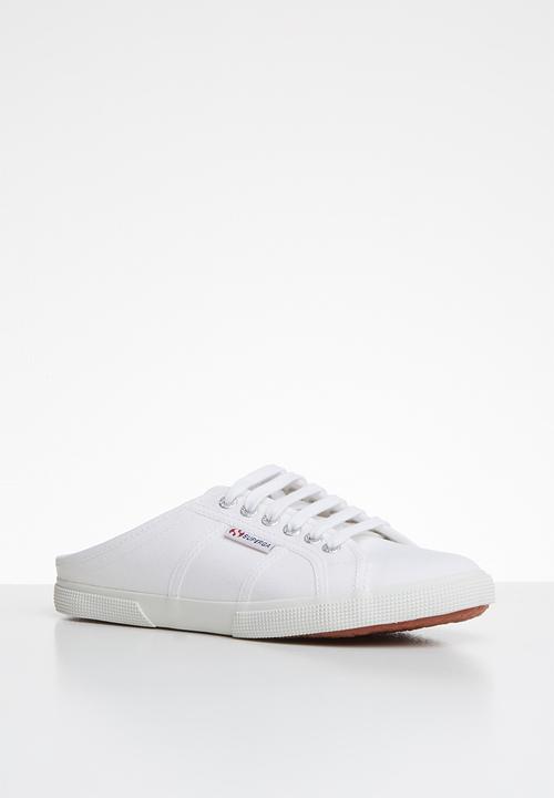SUPERGA - Canvas push-ins - white