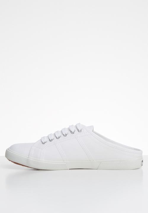 SUPERGA - Canvas push-ins - white