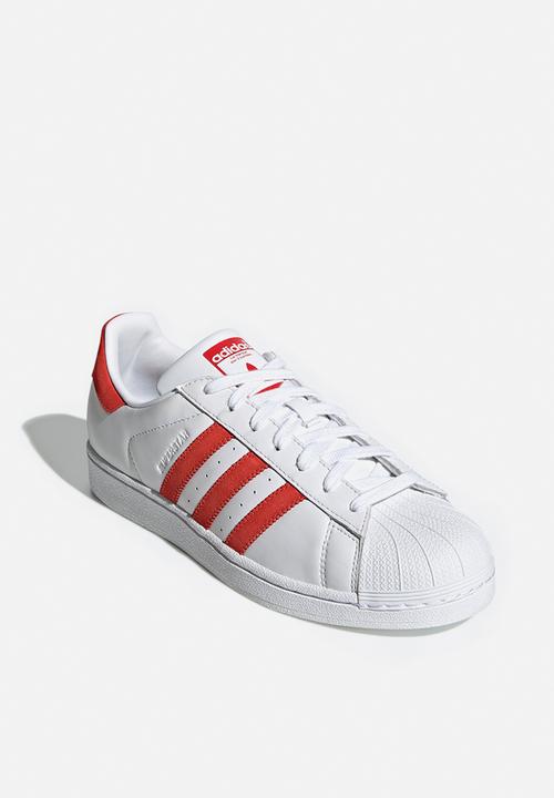 adidas Originals - Superstar - ftwr white - active red