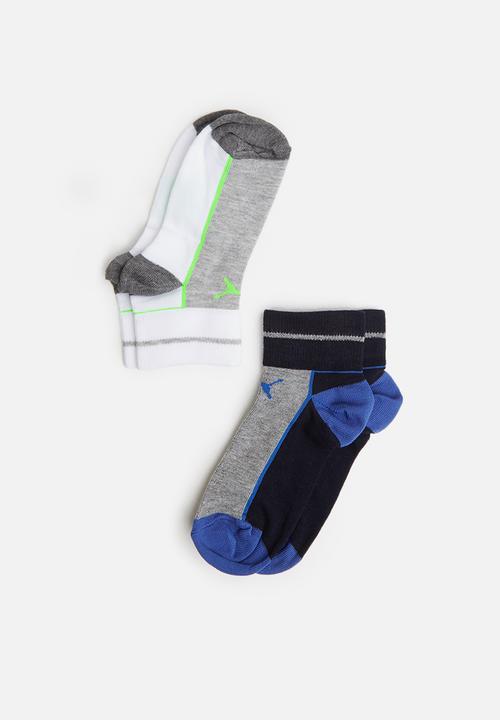 PUMA - Boys secret sock puma - white/ grey/ blue