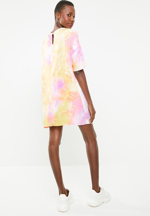 Missguided - Tie dye T-shirt dress - multi