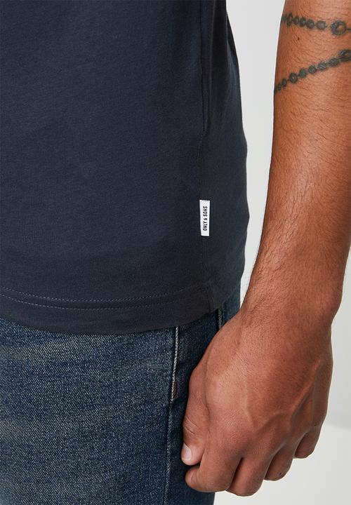 Only & Sons - Gilbert short sleeve tee - navy