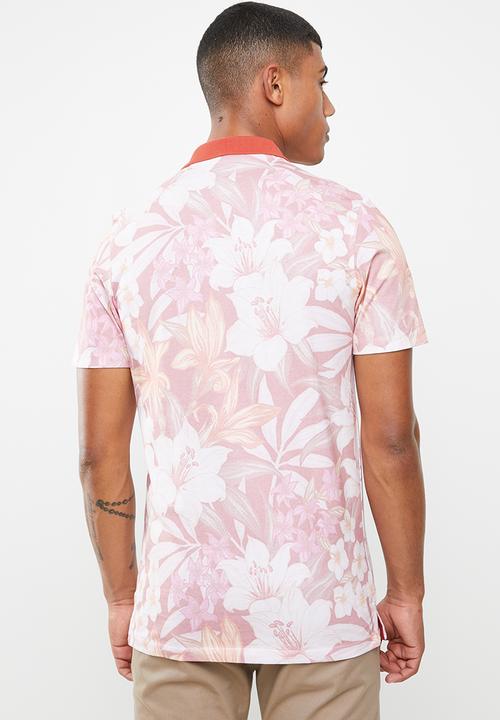 Jack & Jones - Hivaz short sleeve polo - pink