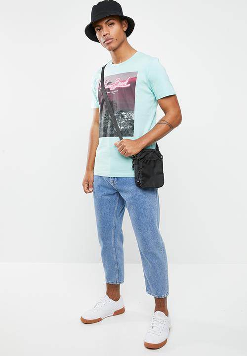 Jack & Jones - Neron short sleeve tee - turquoise