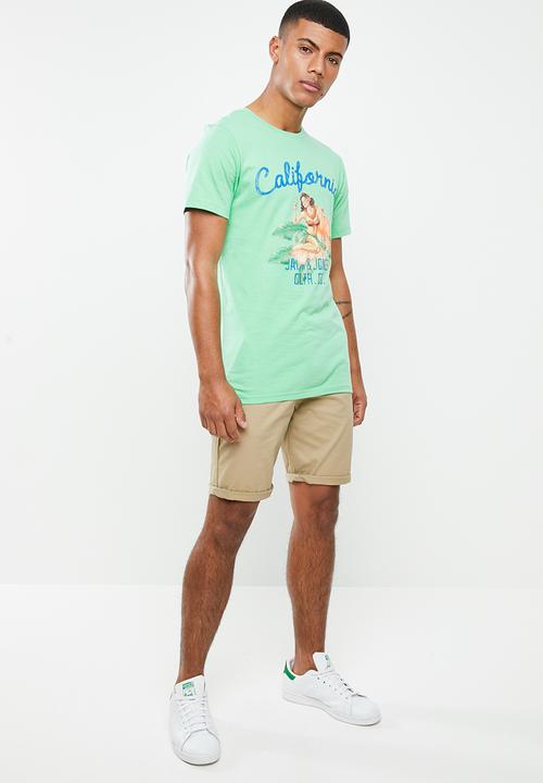 Jack & Jones - Howey short sleeve crew neck - green 