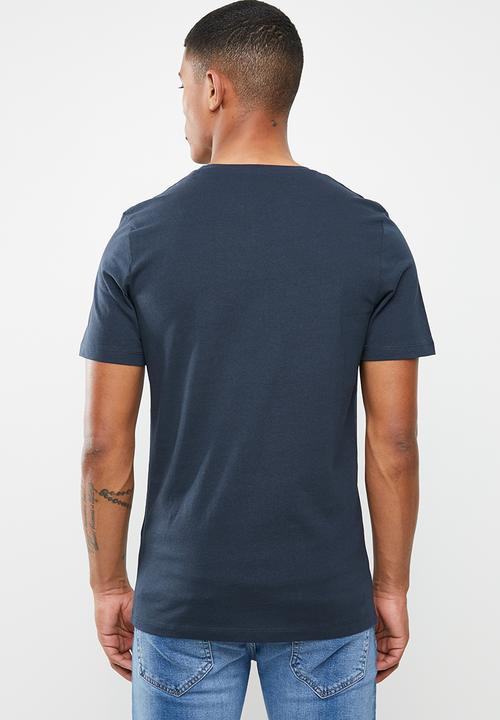 Jack & Jones - Leo short sleeve crew neck T-shirt - navy 