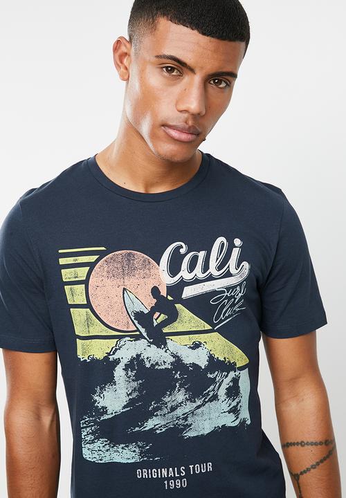 Jack & Jones - Leo short sleeve crew neck T-shirt - navy 