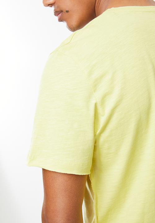 Jack & Jones - Kenni crew neck T-shirt- yellow